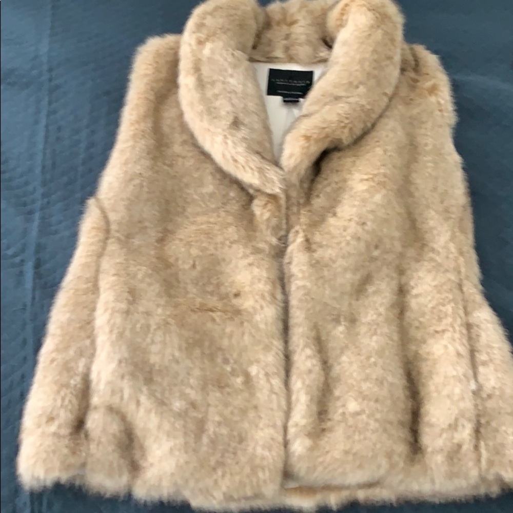 Faux fur vest. Worn once.